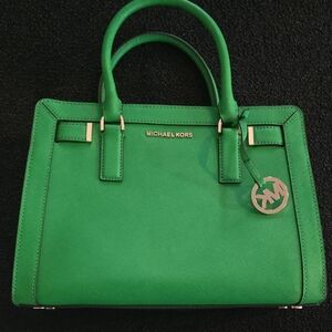 Michael Kors Vibrant Green Satchel